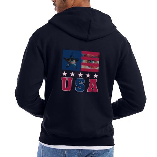Stars and Vision USA - Champion Unisex Full Zip Hoodie
