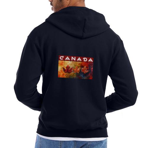 Painted Canada Leaves - Champion Unisex Full Zip Hoodie