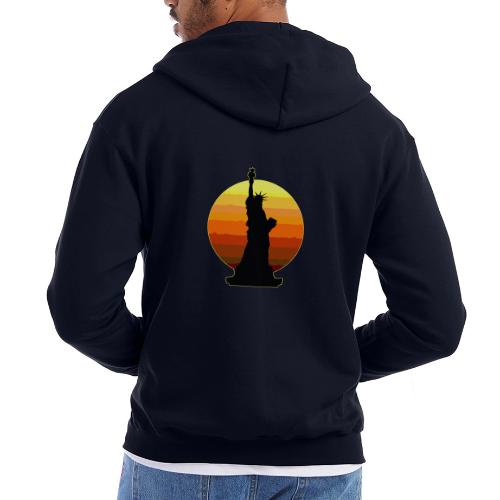 USA: Golden Horizon Liberty - Champion Unisex Full Zip Hoodie