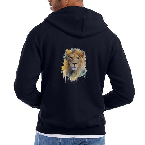 Watercolor Lion Portrait - Champion Unisex Full Zip Hoodie