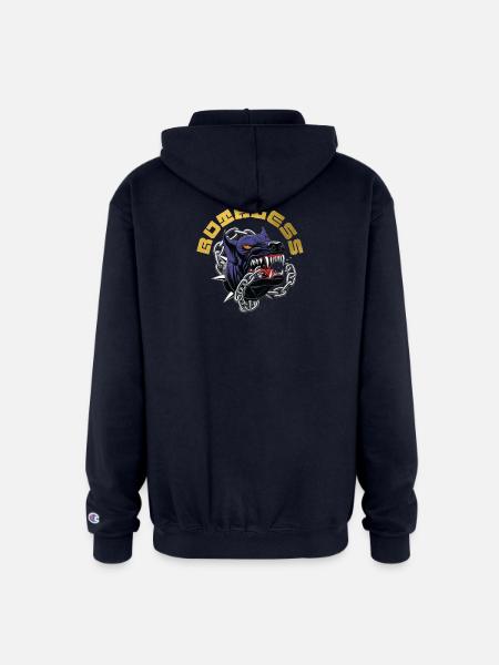 RUTHLESS - Champion Unisex Full Zip Hoodie - navy