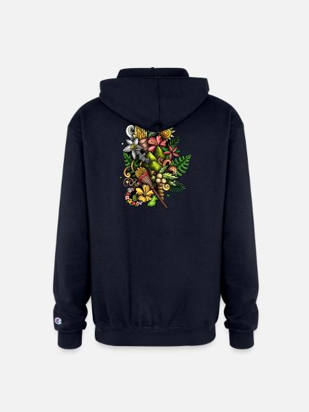 Lunar Dreamcatcher - Champion Unisex Full Zip Hoodie - navy