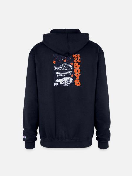 Roys Wheels & Sneakers - Champion Unisex Full Zip Hoodie - navy