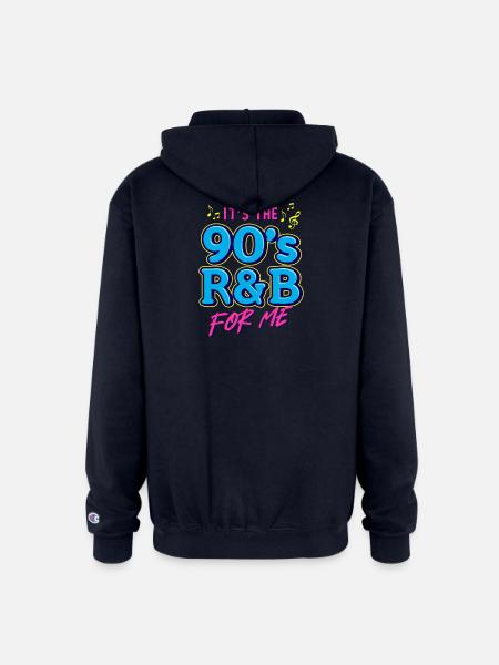 90s R&B Nostalgia RetroTee - Champion Unisex Full Zip Hoodie - navy