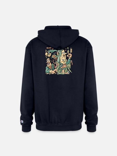 Mutation - Champion Unisex Full Zip Hoodie - navy