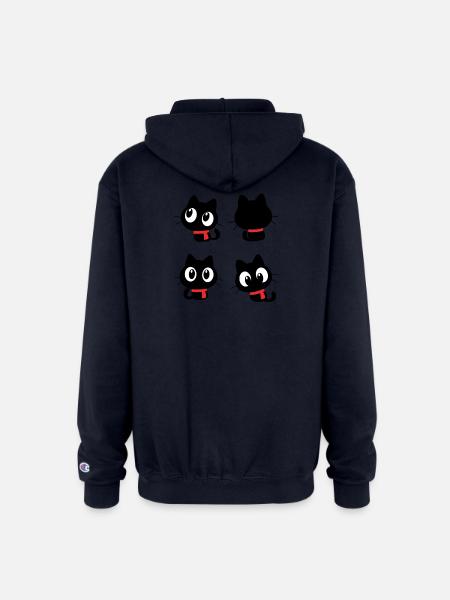 Noir Eyes Quartet - Champion Unisex Full Zip Hoodie - navy
