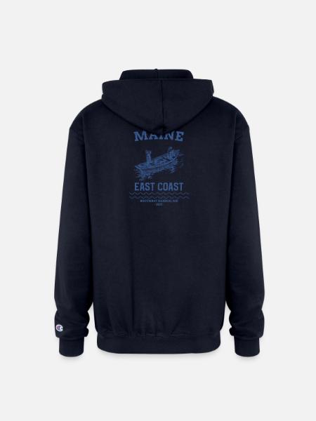 east_coast_boothbay - Champion Unisex Full Zip Hoodie - navy