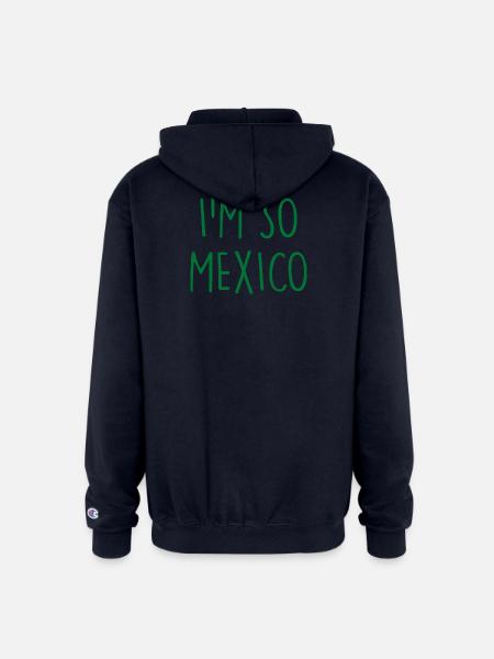 I'm so Mexico - Champion Unisex Full Zip Hoodie - navy