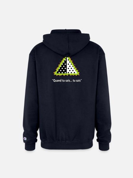 Anger the polkadots - Champion Unisex Full Zip Hoodie - navy