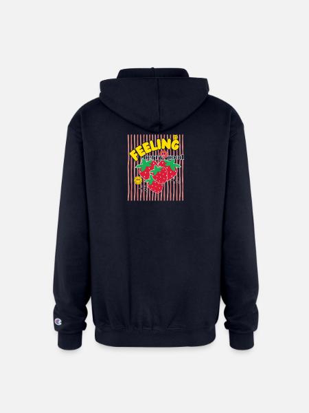 Berry Good Feeling - Champion Unisex Full Zip Hoodie - navy