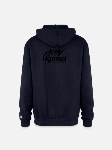 Komet Studios Star Logo - Champion Unisex Full Zip Hoodie - navy