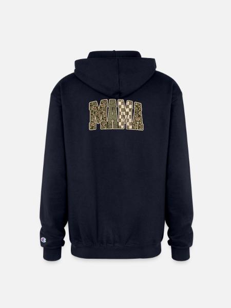 MAMI Camo Checkerboard - Champion Unisex Full Zip Hoodie - navy