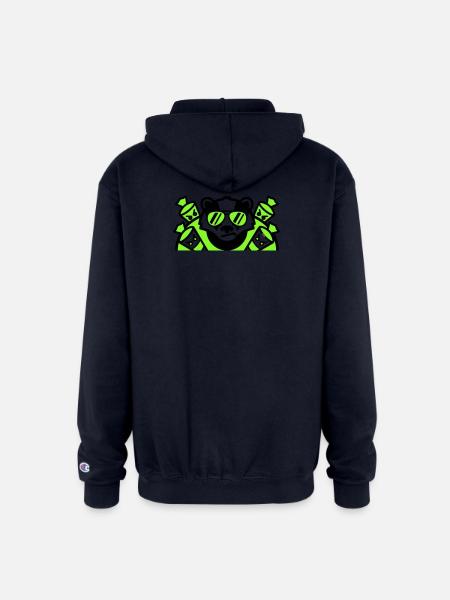 Badger Candy Cones Crest - Champion Unisex Full Zip Hoodie - navy