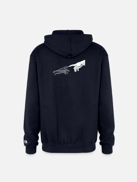 Human and Digital Reach - Champion Unisex Full Zip Hoodie - navy