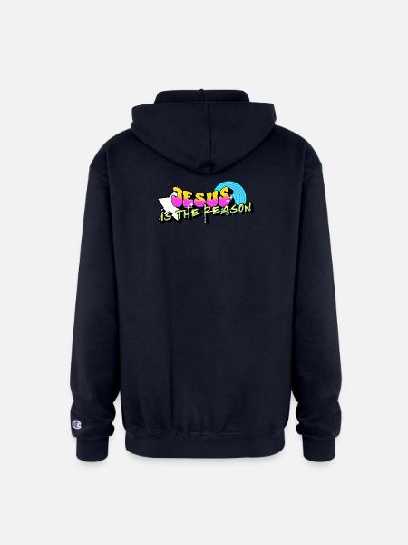 Jesus is the Reason - Champion Unisex Full Zip Hoodie - navy
