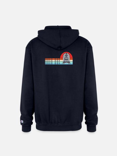 Jukebox Dance Sock Hop - Champion Unisex Full Zip Hoodie - navy