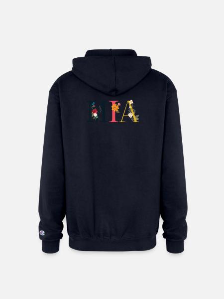 Mia - Champion Unisex Full Zip Hoodie - navy