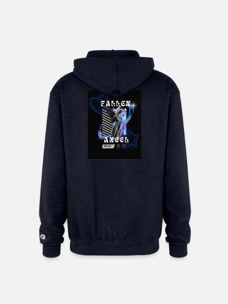 Fallen Angel - Champion Unisex Full Zip Hoodie - navy