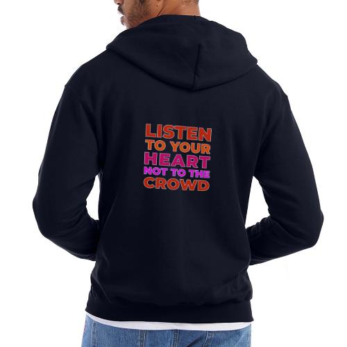 Heart Over Hype - Champion Unisex Full Zip Hoodie