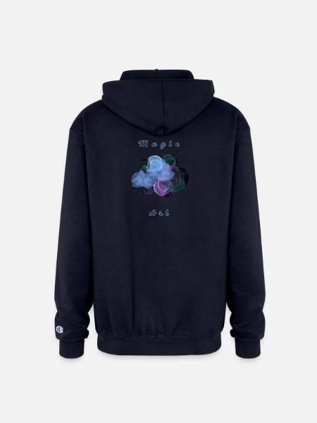 Nebula Smoke Magic - Champion Unisex Full Zip Hoodie - navy