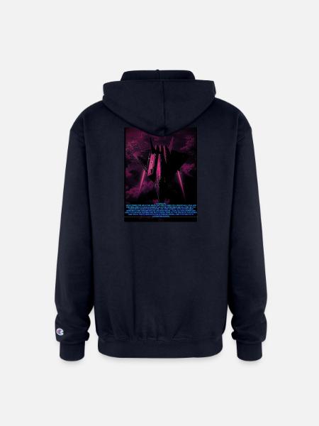 Neon Sky Battle Overdrive - Champion Unisex Full Zip Hoodie - navy