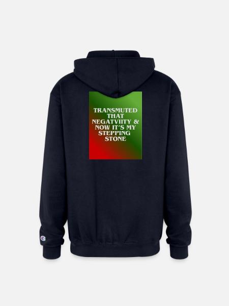 Transmuted Negativity Stepping Stone - Champion Unisex Full Zip Hoodie - navy