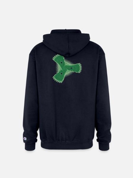 Der schüchterne Seestern – Fractal Art - Champion Unisex Full Zip Hoodie - navy