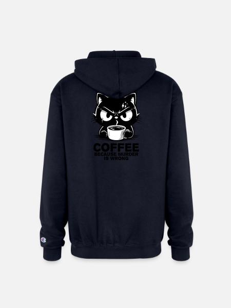 Murder is wrong - Champion Unisex Full Zip Hoodie - navy