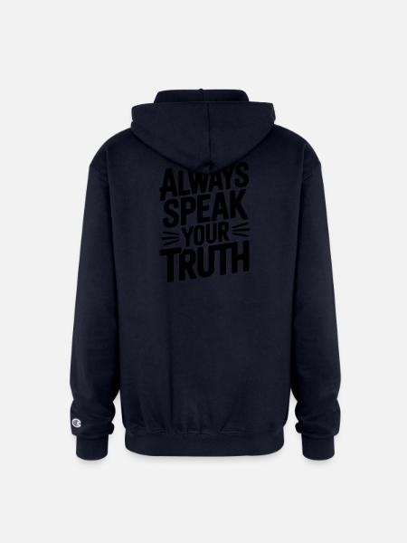 Always Speak Your Truth - Champion Unisex Full Zip Hoodie - navy