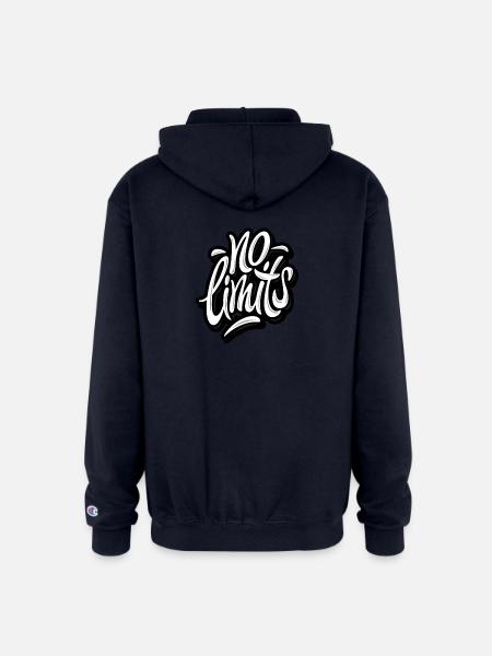 No limits - Champion Unisex Full Zip Hoodie - navy
