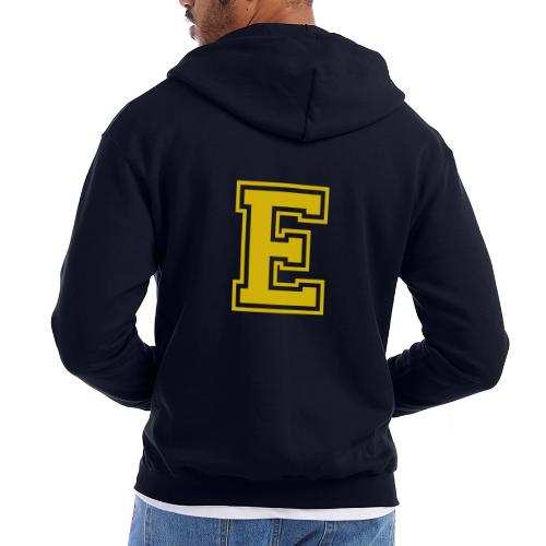 Letter E – Capital Athletic Alphabet Monogram - Champion Unisex Full Zip Hoodie