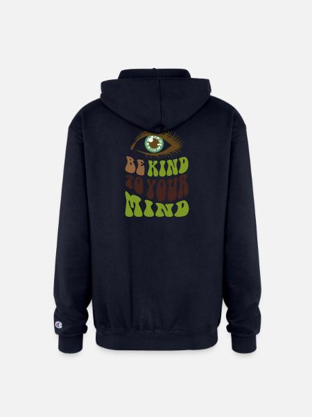 Be kind to your mind  - Champion Unisex Full Zip Hoodie - navy