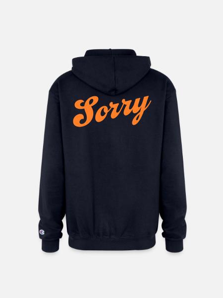 Sorry - Champion Unisex Full Zip Hoodie - navy