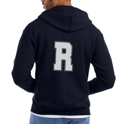 White Letter R – Varsity Alphabet Monogram - Champion Unisex Full Zip Hoodie