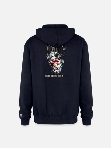 Face - Champion Unisex Full Zip Hoodie - navy