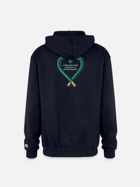 Hose Heart Humor - Champion Unisex Full Zip Hoodie - navy