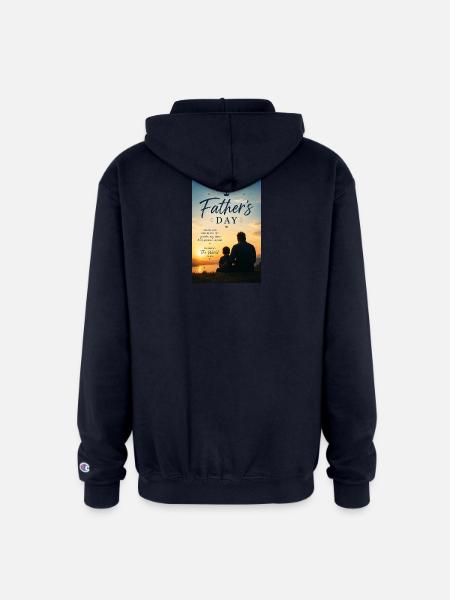 Sunset Bond: Father’s Day - Champion Unisex Full Zip Hoodie - navy