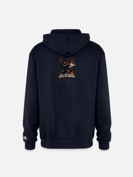 Mothman Drones  - Champion Unisex Full Zip Hoodie - navy