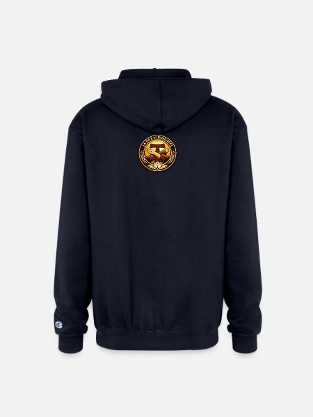 Franciscan Pax Et Bonum Emblem Tee - Champion Unisex Full Zip Hoodie - navy