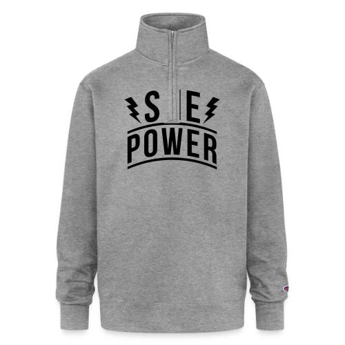 She Power - Champion Unisex 1/4 Zip Pullover Sweatshirt