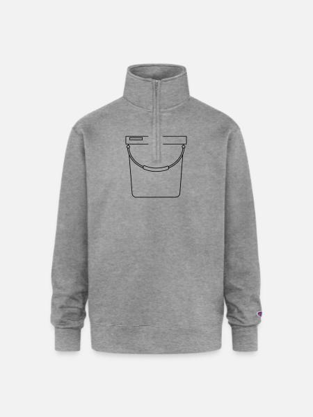 Bucket - Champion Unisex 1/4 Zip Pullover Sweatshirt - heather gray