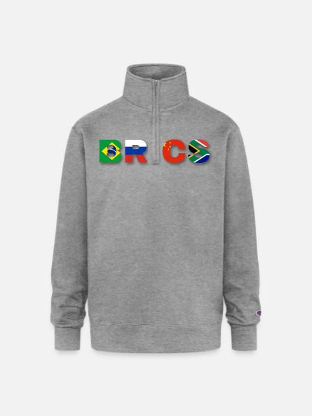 Brics  - Champion Unisex 1/4 Zip Pullover Sweatshirt - heather gray