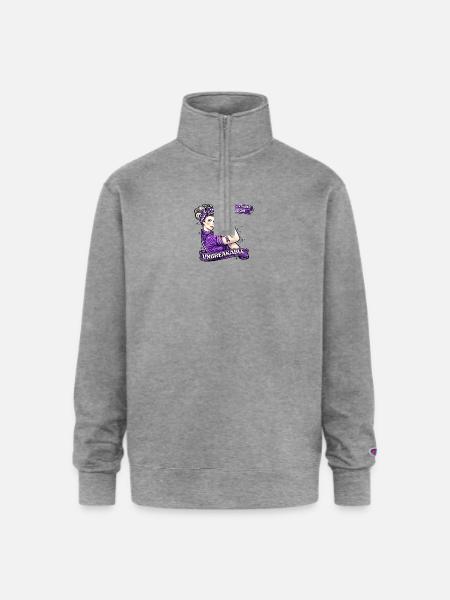 Unbreakable Sjögren's Warrior - Champion Unisex 1/4 Zip Pullover Sweatshirt - heather gray