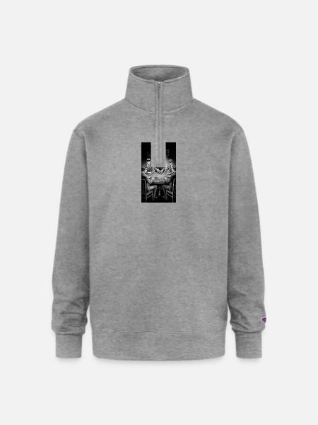 Noir Poker Roundtable - Champion Unisex 1/4 Zip Pullover Sweatshirt - heather gray