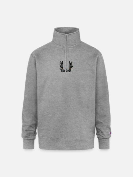 build up bro!! - Champion Unisex 1/4 Zip Pullover Sweatshirt - heather gray
