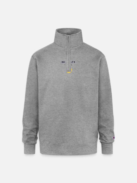 DUDE-THATS_CRINGE - Champion Unisex 1/4 Zip Pullover Sweatshirt - heather gray