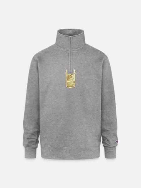 Backrooms Almond Water Original Label - Champion Unisex 1/4 Zip Pullover Sweatshirt - heather gray