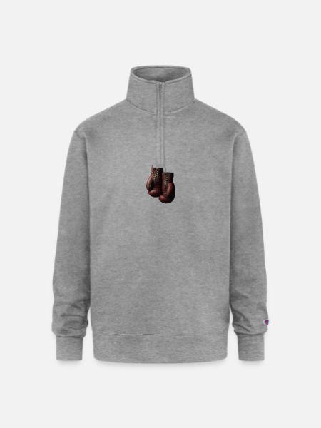Boxing - Champion Unisex 1/4 Zip Pullover Sweatshirt - heather gray