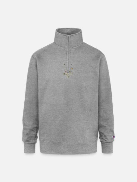 Sunkissed - Champion Unisex 1/4 Zip Pullover Sweatshirt - heather gray