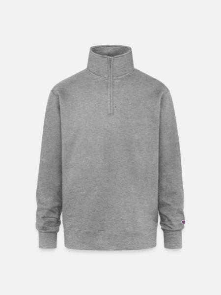 Drone Remote Controller Logo - Champion Unisex 1/4 Zip Pullover Sweatshirt - heather gray